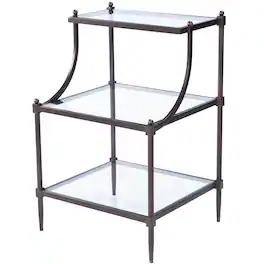 Butler Specialty - Peninsula Metal & Glass Side Table - Bronze