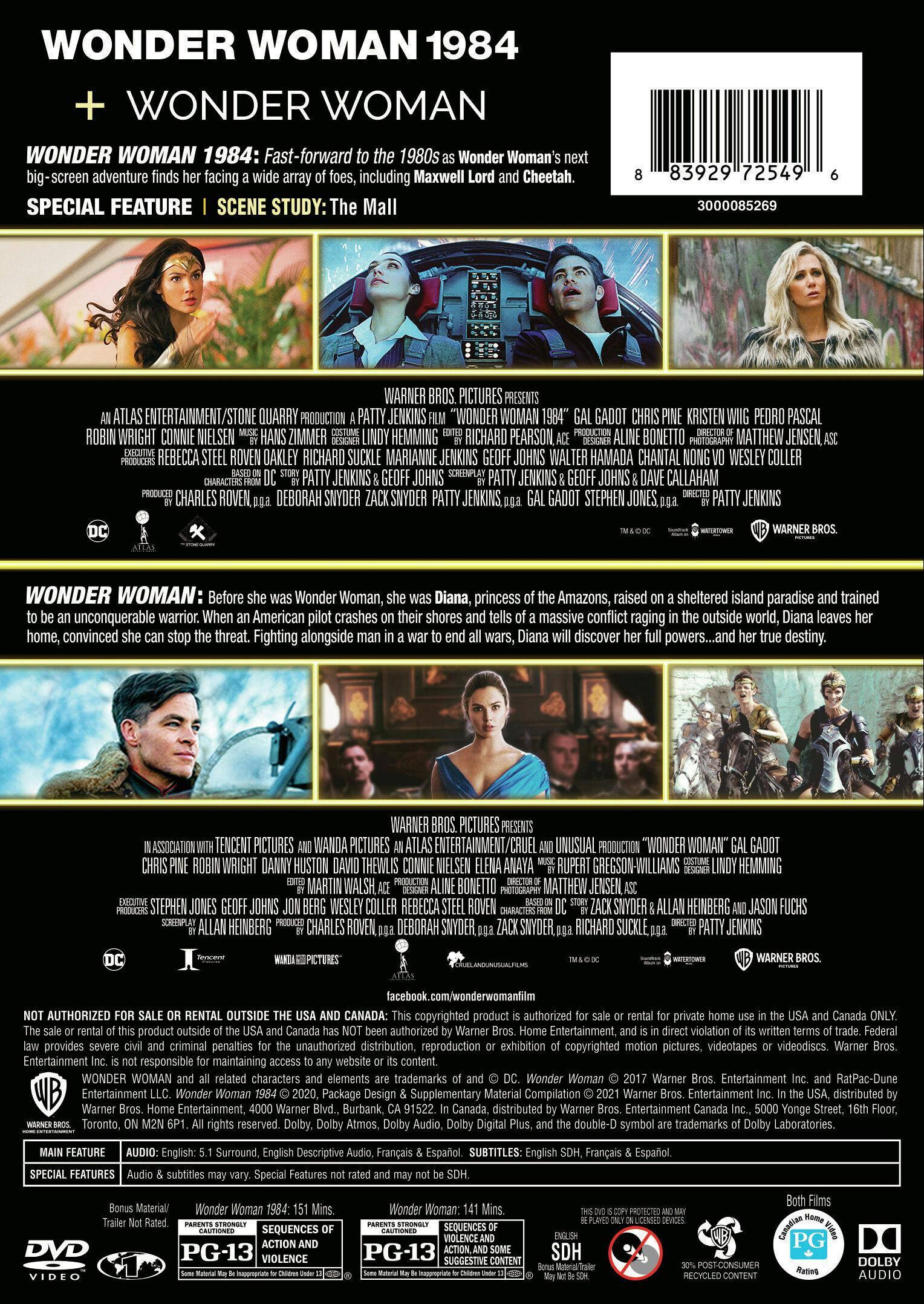 Angle. Wonder Woman/Wonder Woman 1984 (DVD Double Feature) [DVD].