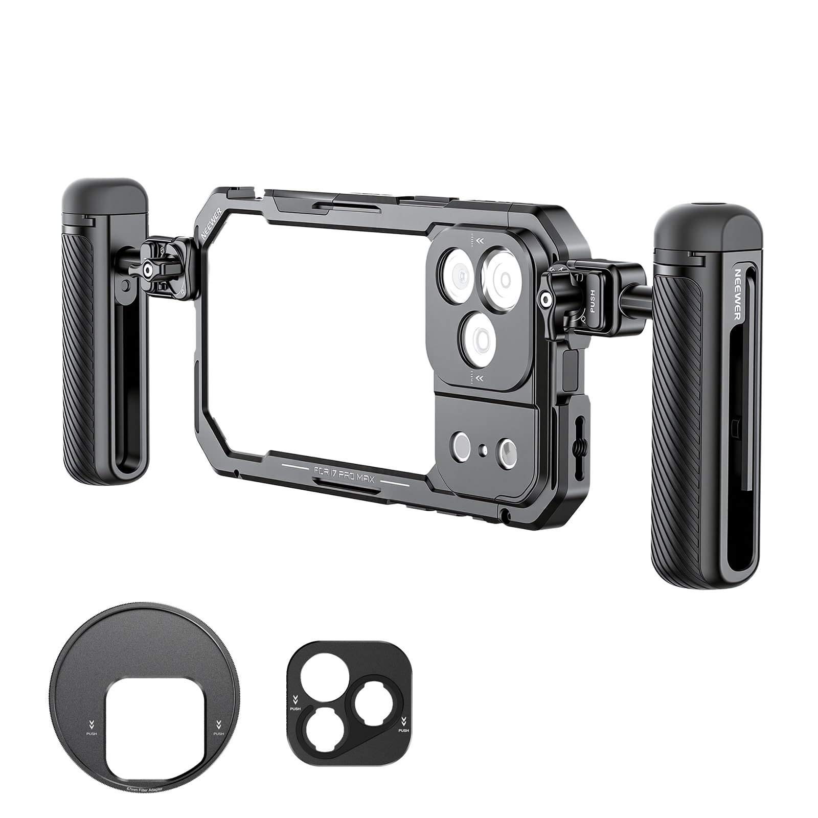 Neewer - iPhone 17 Pro Max Cage, 67mm/17mm - Black