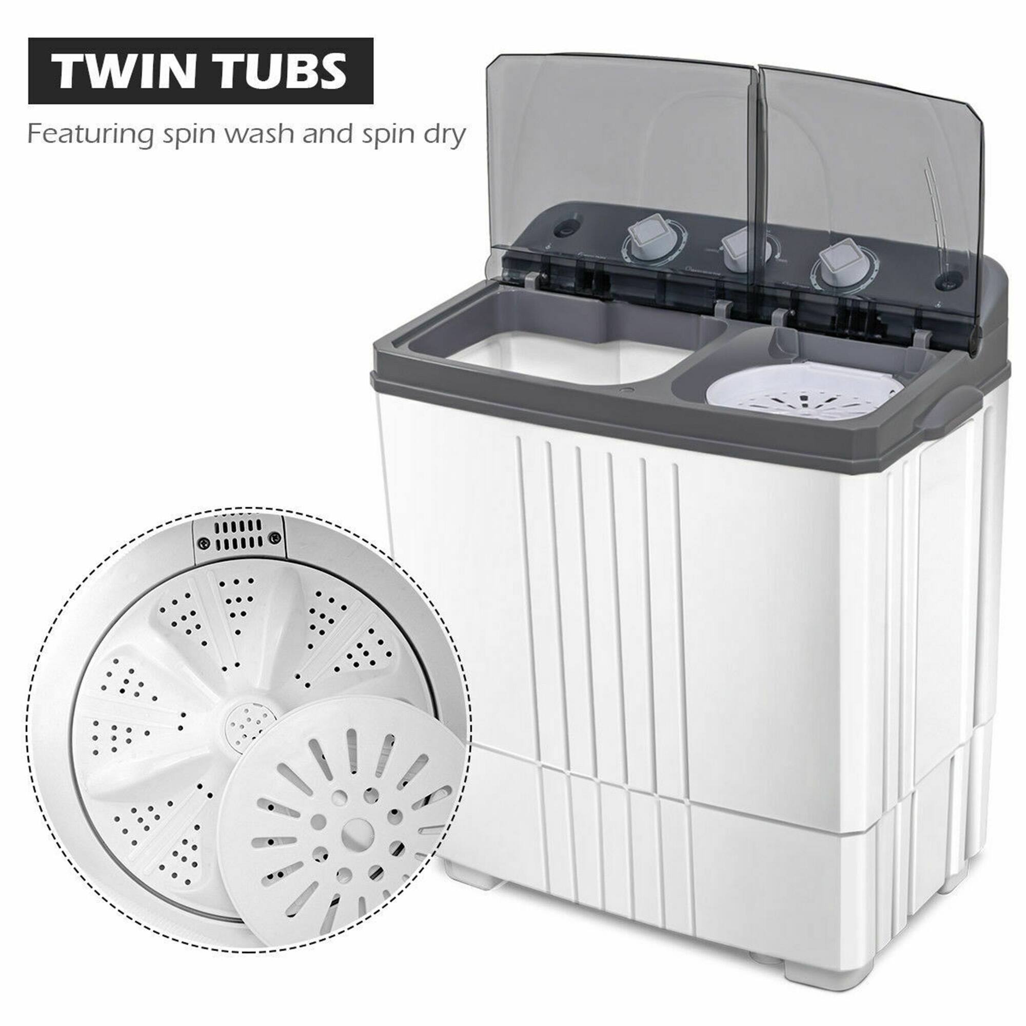 TWIN TUBS  
Featuring spin wash and spin dry
