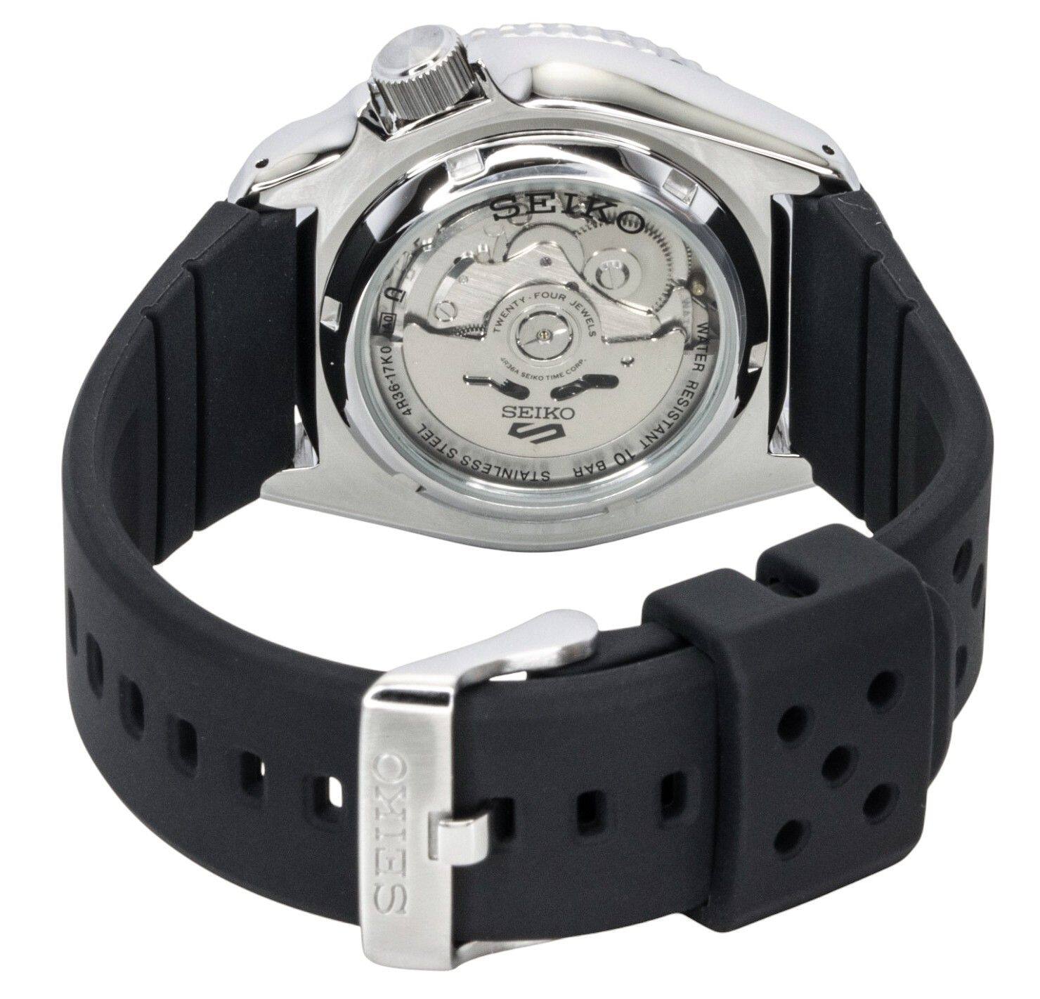 SEIKO FOUR TWENTY JEWELS WA 13 LOP TER NWD T0 4R36-17K0 SEIKO RESISTANT RESIST STEEL S OL STAINLESS BAR OHIES