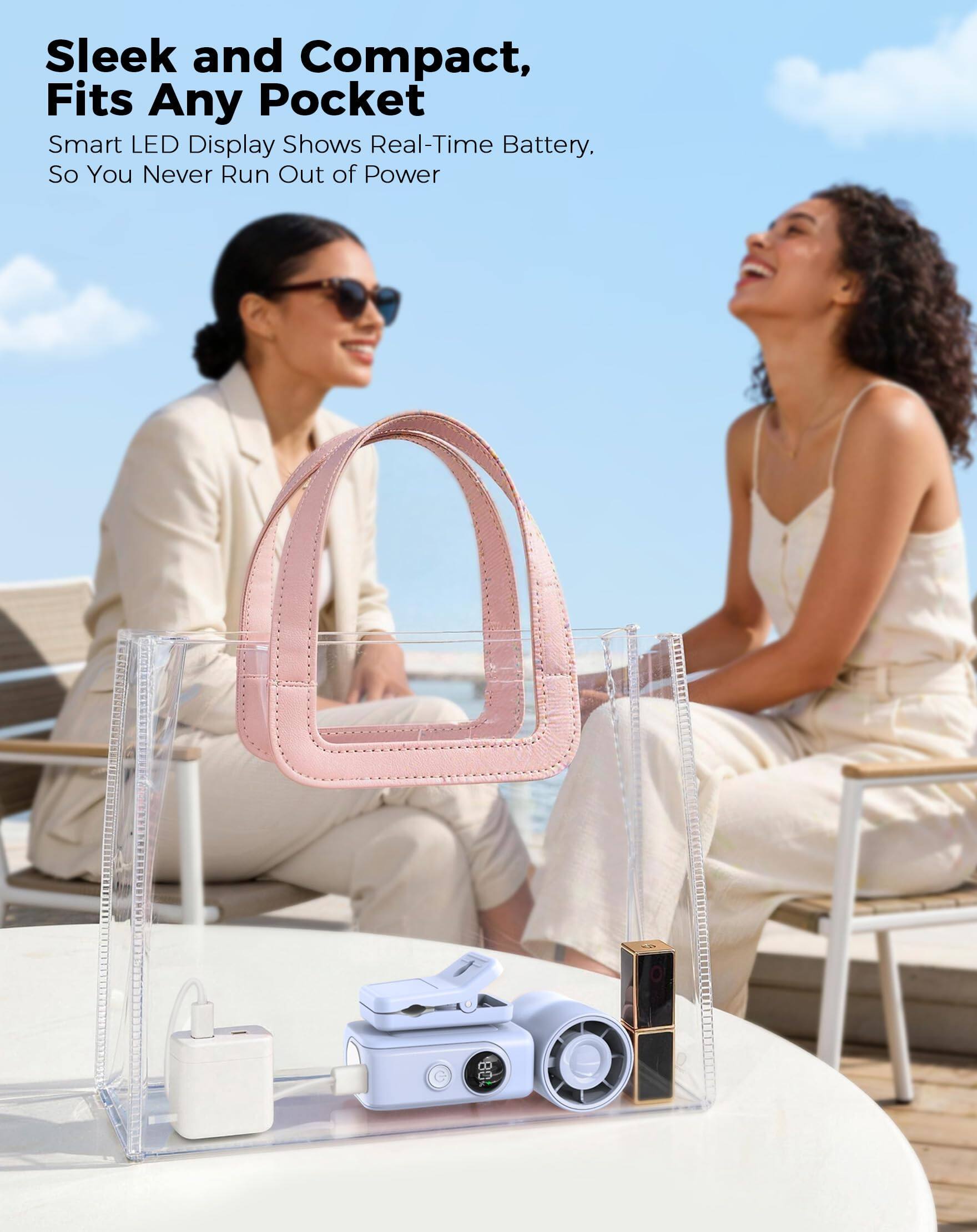 Sleek and Compact, Fits Any Pocket  
Smart LED Display Shows Real-Time Battery, So You Never Run Out of Power