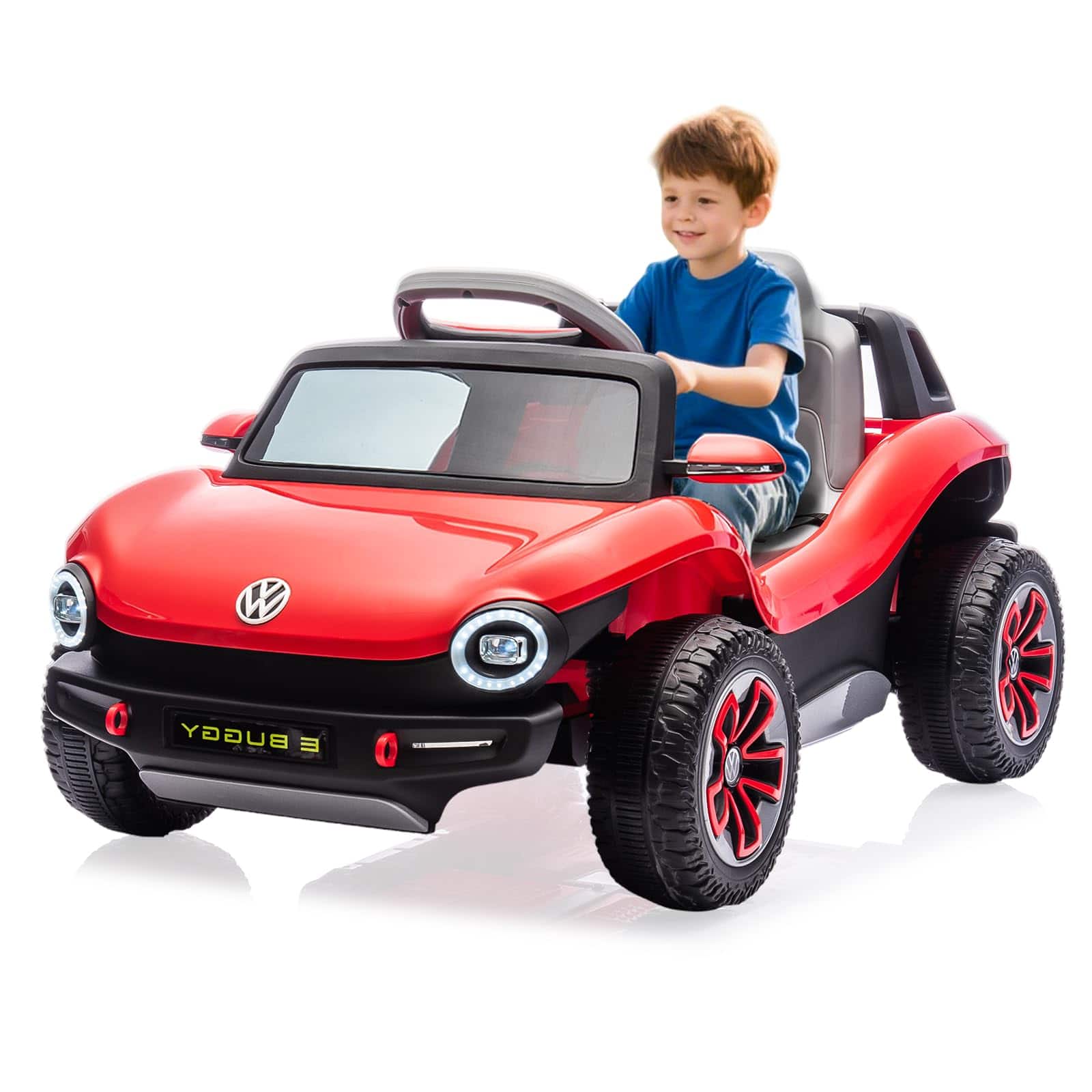 Acekool - Licensed Volkswagen Kids Electric Vehicle 12V Ride-On Toy with Remote Control, MP3 Player, Bluetooth Connectivity