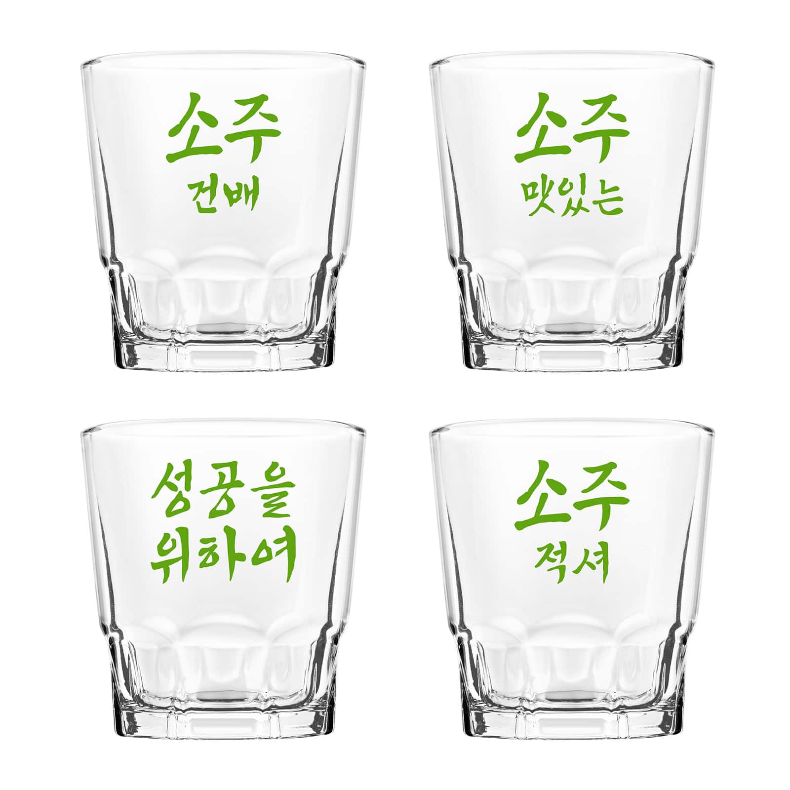 Final Touch - Soju Glasses - Set of 4 - Clear