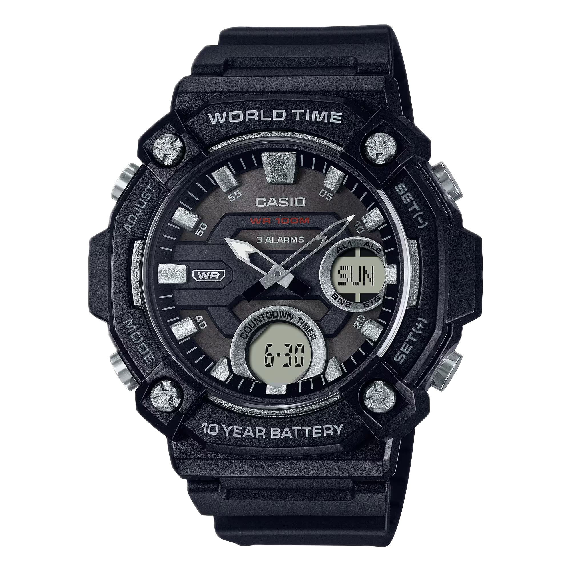 Casio - Men's Analog-Digital Sport Watch with Dial - AEQ-120W-1AVCF - Black price history on PriceWatchPro
