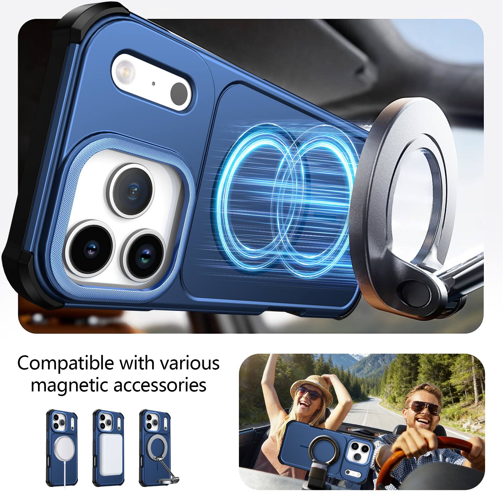 Compatible with various magnetic accessories