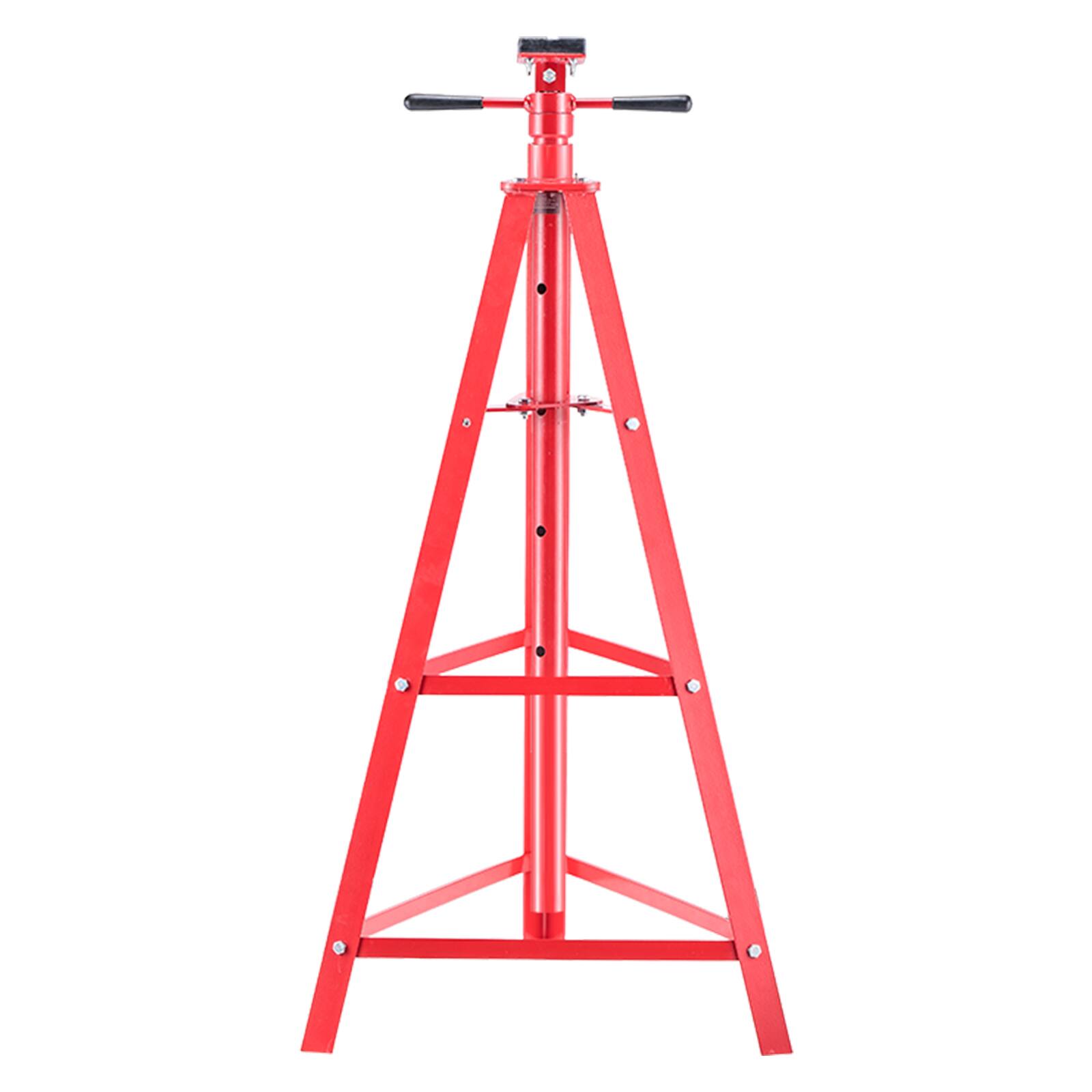 Alt View 5. VEVOR - Under Hoist Tripod Stand, 2 Ton (4409 lbs) Capacity High Lift Jack Stand Reach Underhoist Support - Red.