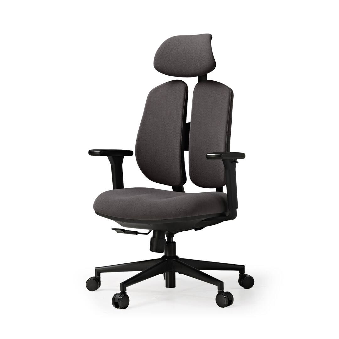 Angle. Eureka Ergonomic - Dual Backrests Ergonomic Adjustable Office Chair - Dark Grey.