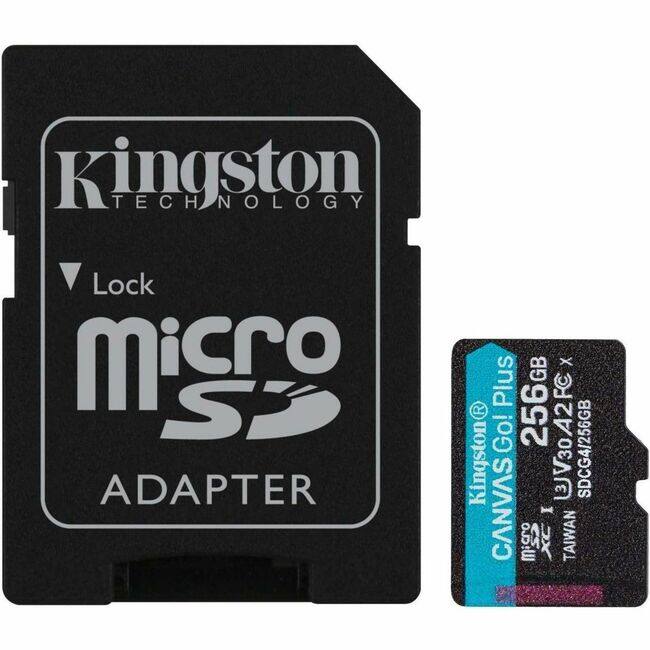 Kingston Technology  
Lock  
microSD  
ADAPTER  

Kingston  
CANVAS Go! Plus  
256GB  
SDCG4/256GB  
TAIWAN  
3V30A2FC  
SDCG4256GB