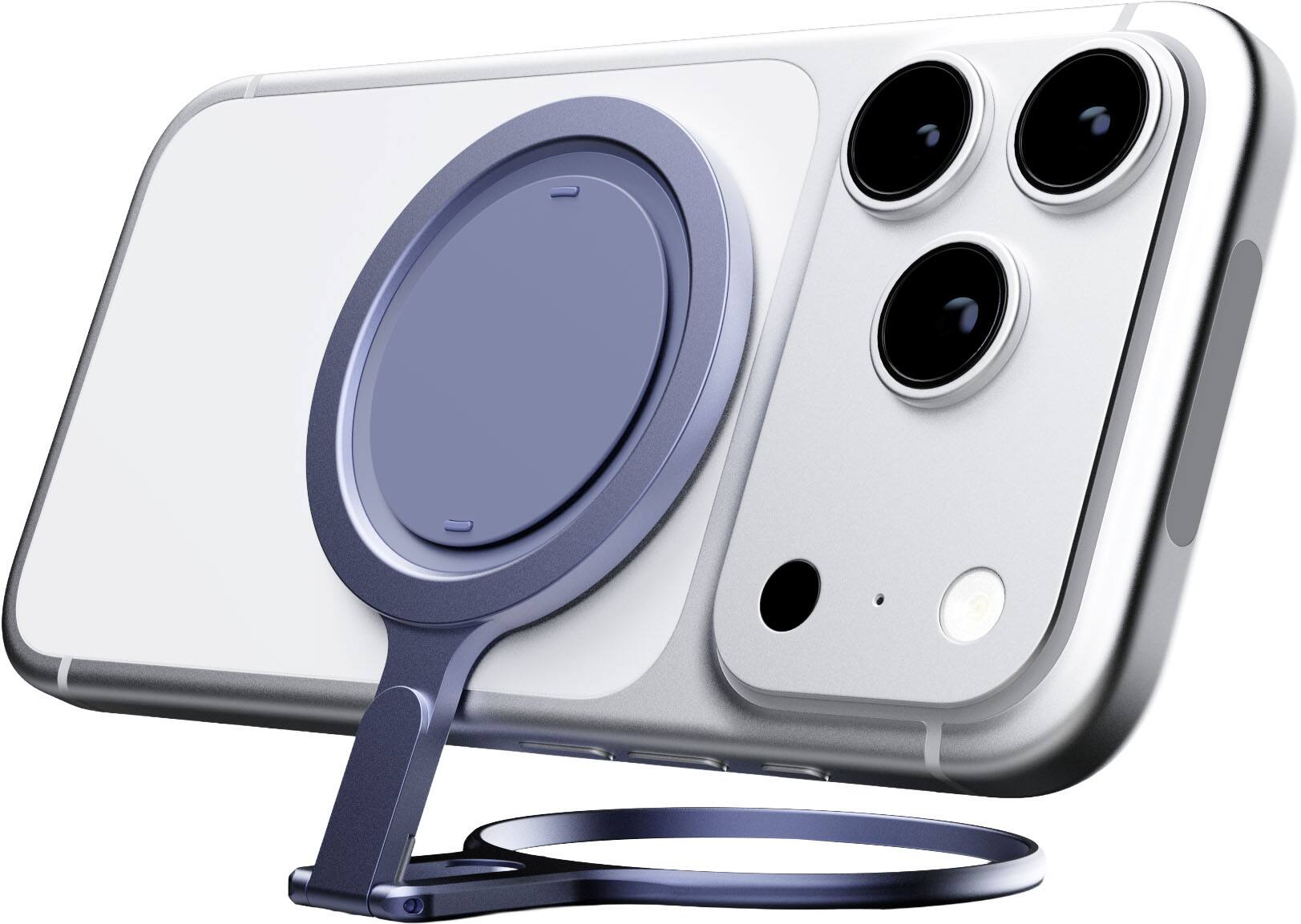 Alt View 2. OhSnap - Snap Grip Stand Magnetic Phone Grip - Portrait stand, Ultra Thin, Fits Any Phone - Orchid Slap.