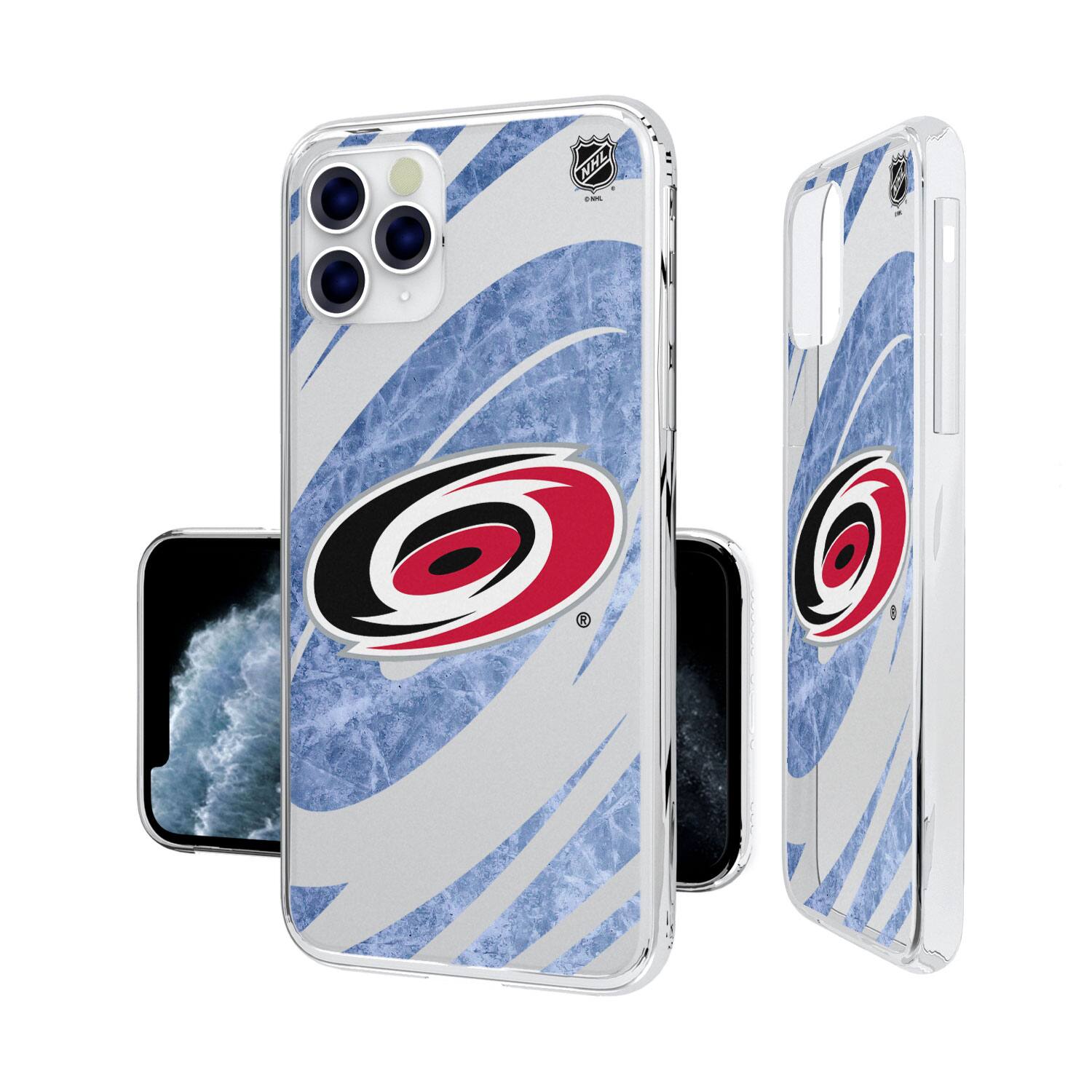 Alt View 3. Keyscaper - Carolina Hurricanes iPhone Clear Ice Case - 13 Pro - Multicolor.
