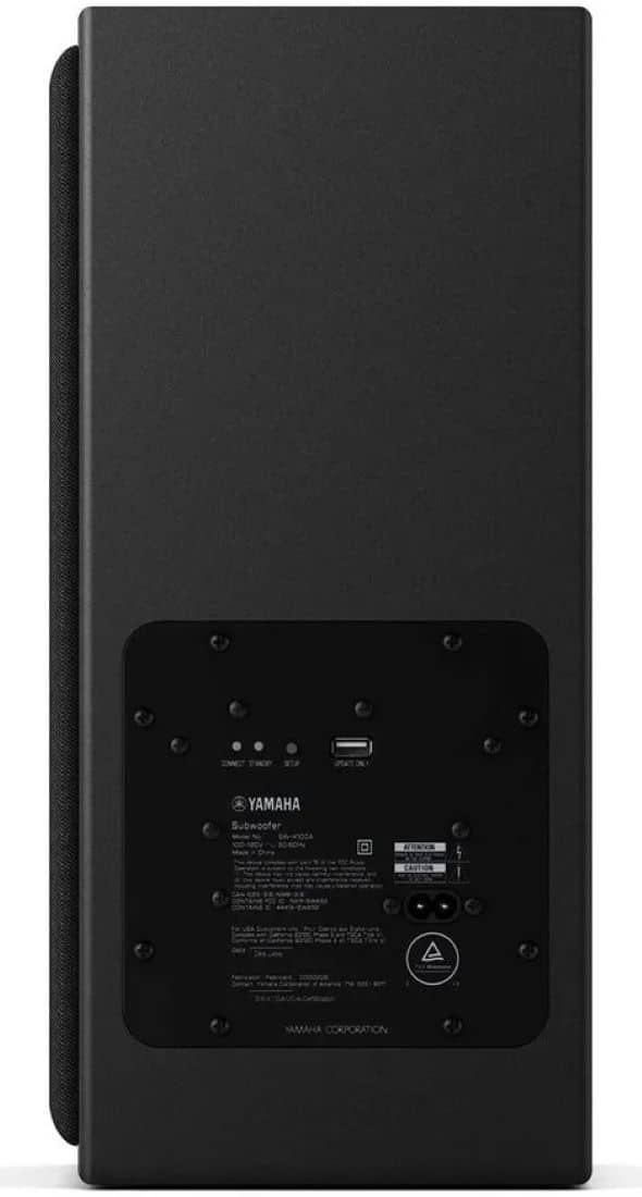 Left. Yamaha - TRUE X SUB 100A Wireless Subwoofer - Black.