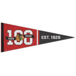 WinCraft - Chicago Blackhawks Centennial 12" x 30" Premium Pennant - Multicolor