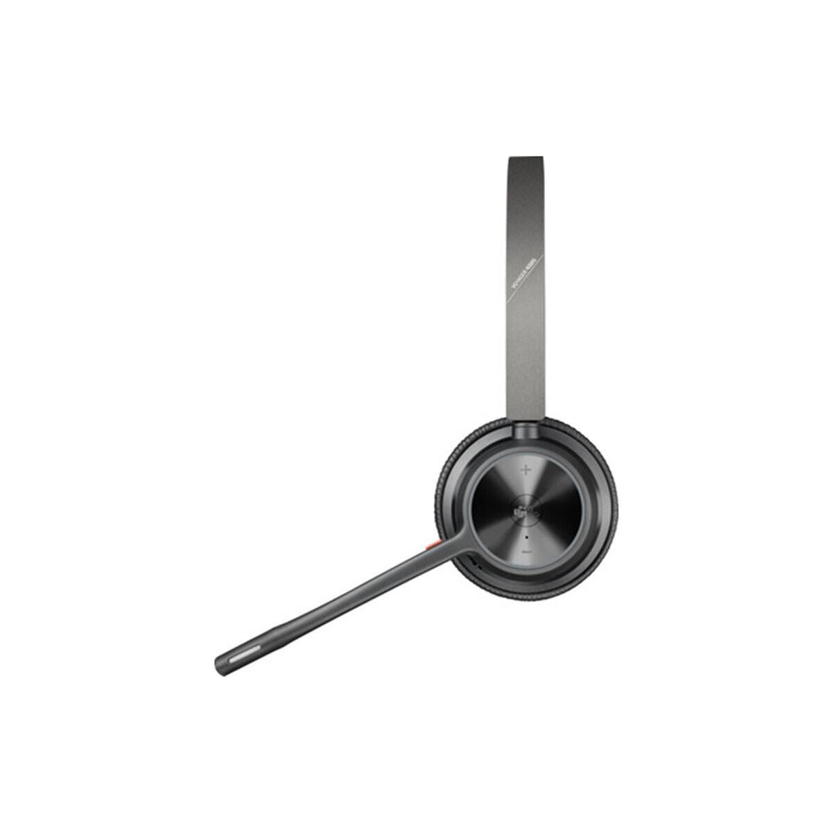 Alt View 2. HP - HP Poly Voyager 4320 UC Wireless Stereo Headset with USB-A Adapter, Microsoft Teams Certified - Black.