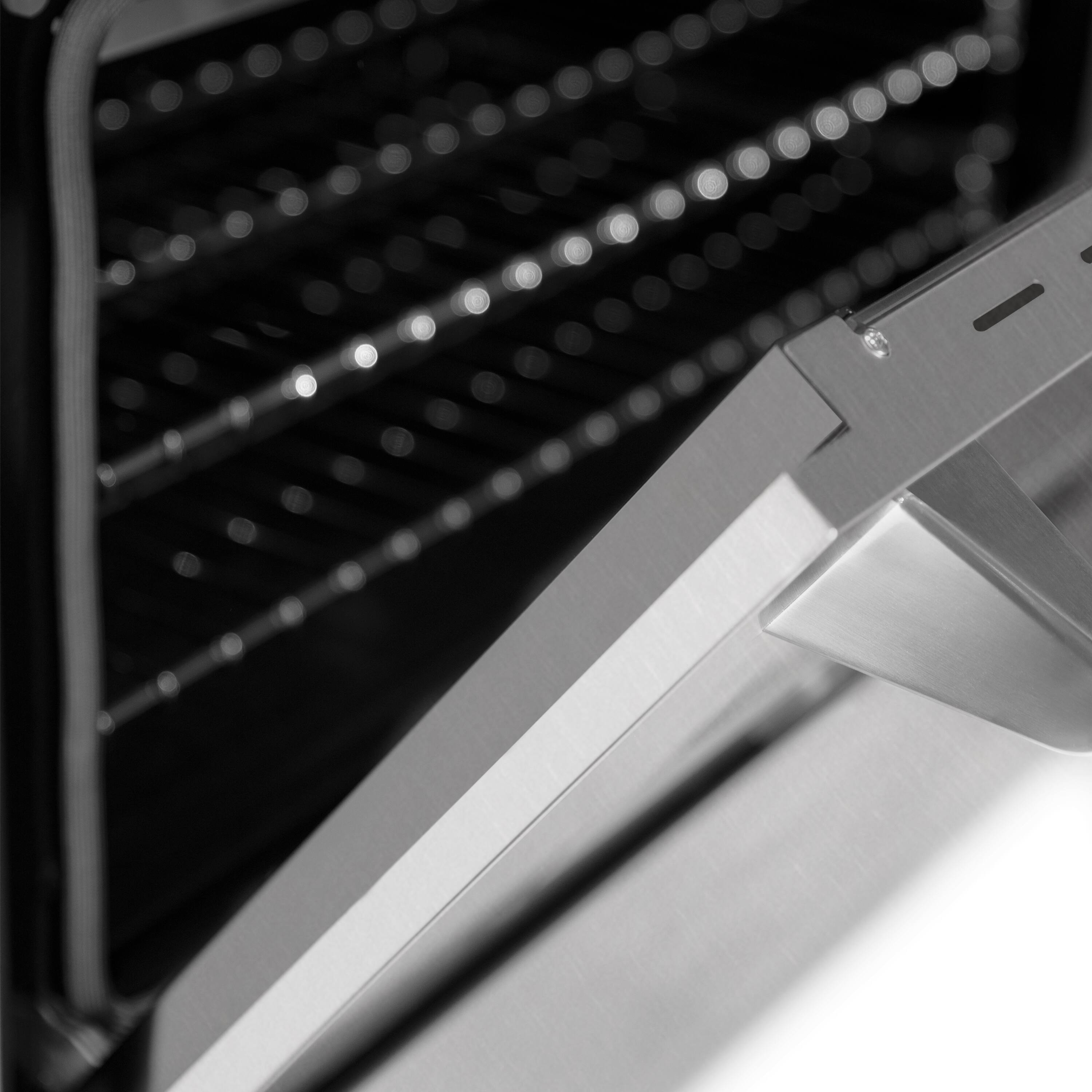 Alt View 10. ZLINE - ZLINE 60 in. Legacy Dual Fuel Range with 8 Brass Burners (RAS-SN-BR-60) - Satin Stainless Steel.