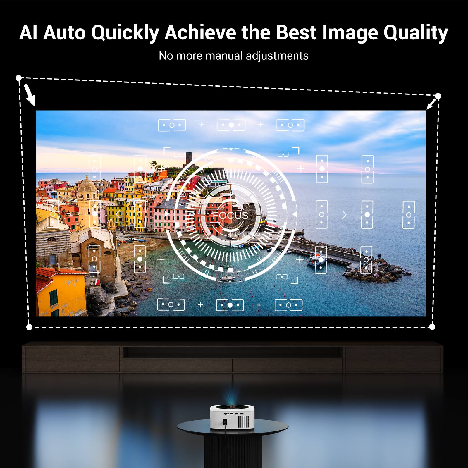 AI Auto Quickly Achieve the Best Image Quality  
No more manual adjustments