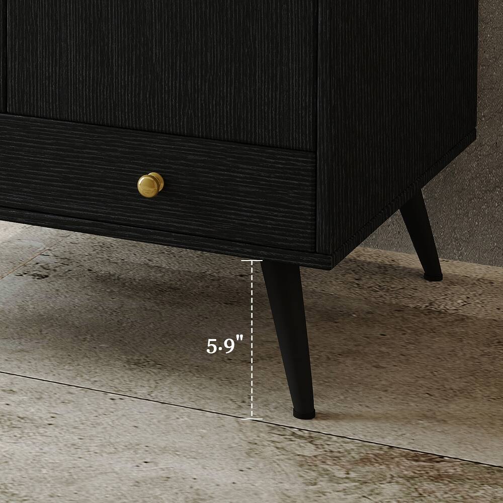 Alt View 6. Loheer - Loheer 30 inch freestanding bathroom vanity Faux Marble Top - Black, Gold, Walnut, White.