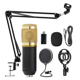 5 CORE - Recording Microphone Podcast Bundle Professional Condenser Cardioid Mic Kit w Boom Arm-REC SET