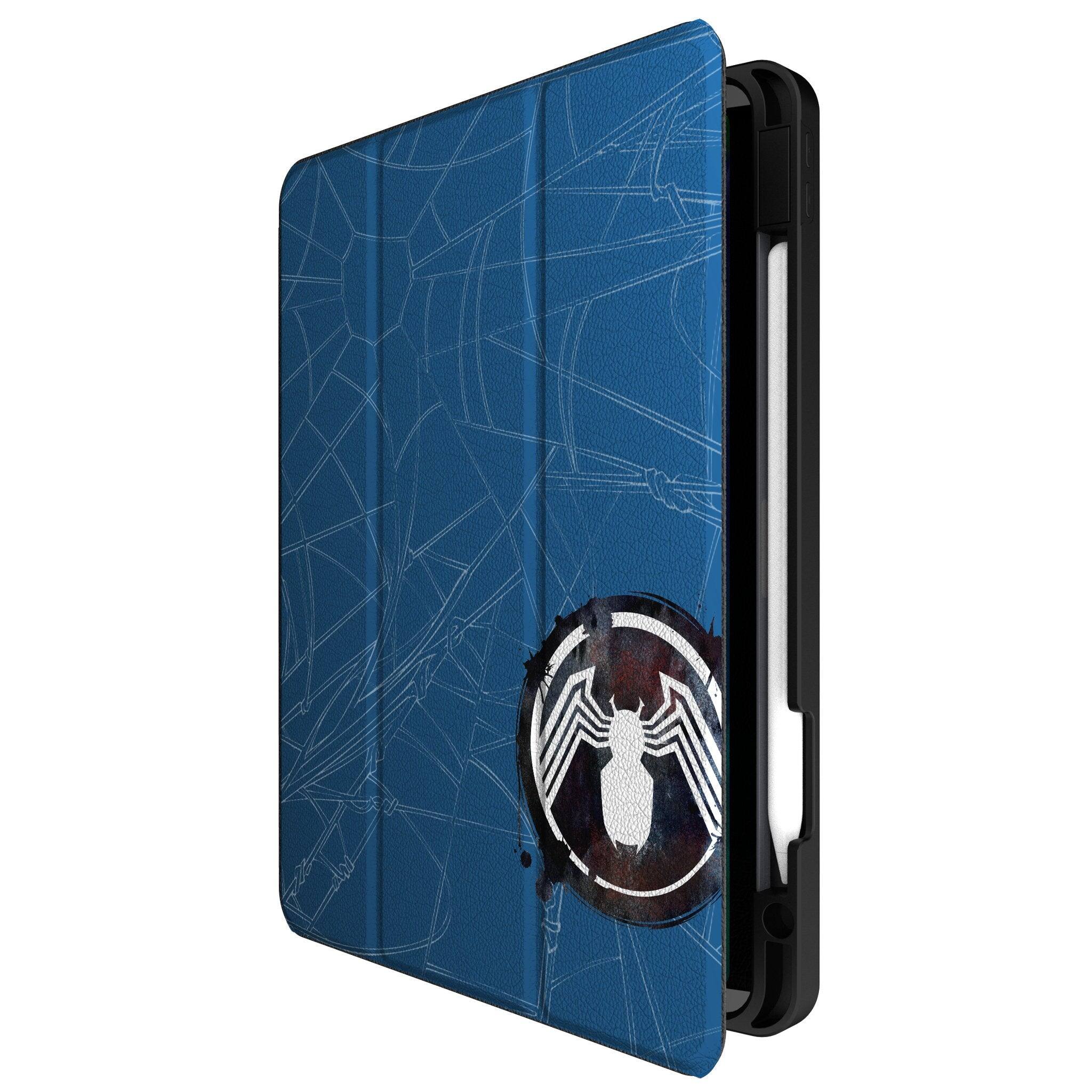 Angle. Keyscaper - Marvel MechLine Tablet Case - Apple iPad Pro 11in (M4) - Venom.