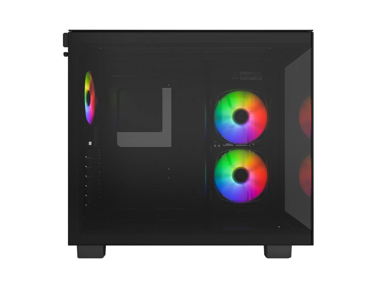 Back. Montech - king 65 pro king 65 pro (b) black atx mid tower computer case - Black.