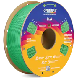 Overture - 1.75 mm PLA 3D Printer Filament - Green