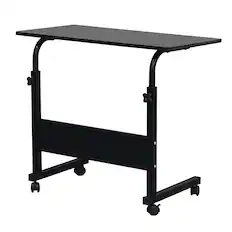 Front. Winado - 31.5" Home Side Table Sofa End Cart Laptop PC Rolling Computer Desk Stand Coffee Tray Hight Adjustable 27.5"- 37.8" - Black.