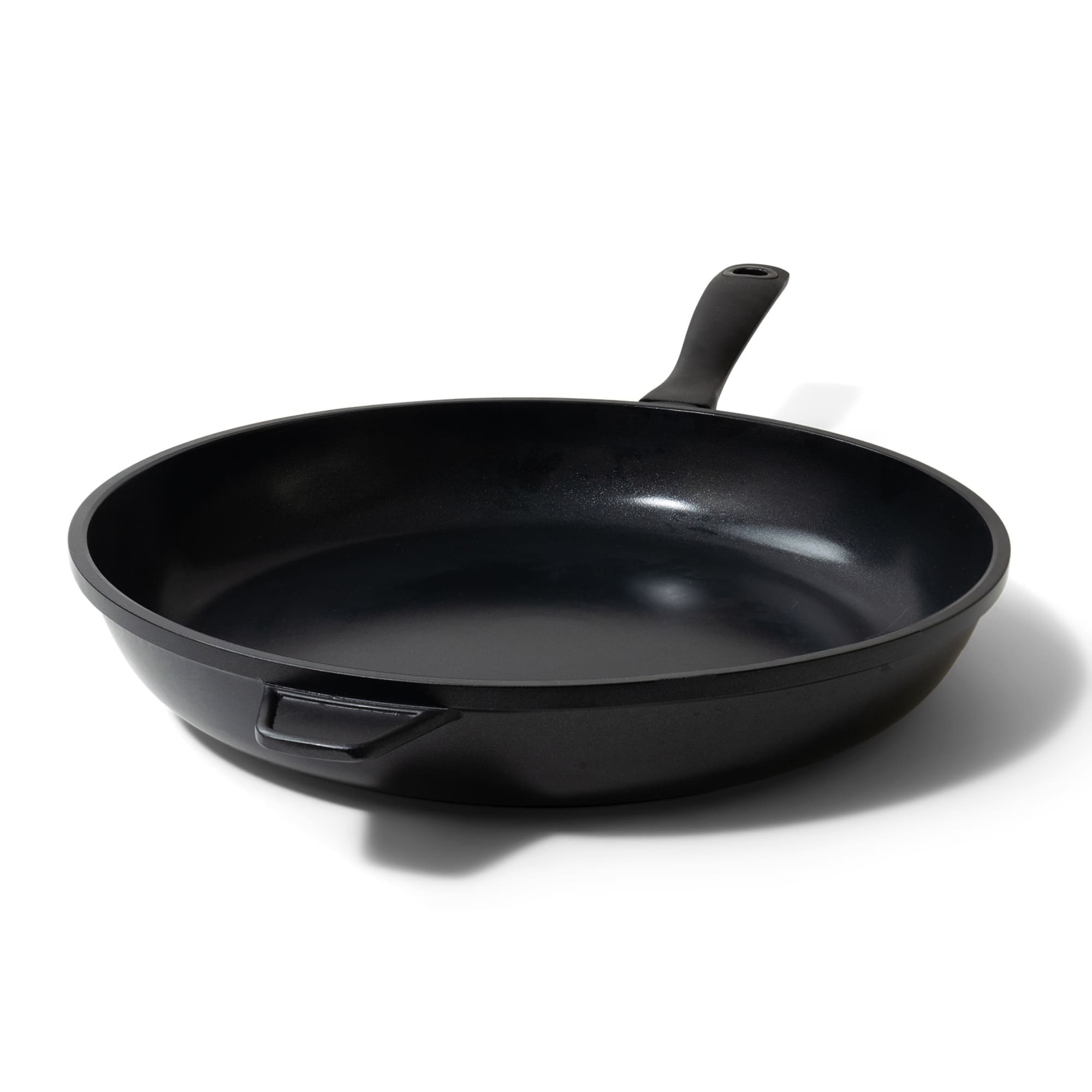 Front. Alva - Alva Energy Nonstick Ceramic Frying Pan 12.6" - Lightweight, Easy to Clean and Toxin-Free Cookware - Black.