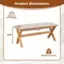 Product Dimensions: Seats up to 3 people, 15.5" x 43-50" x 17.5"
Weight Capacity: 400 LBS