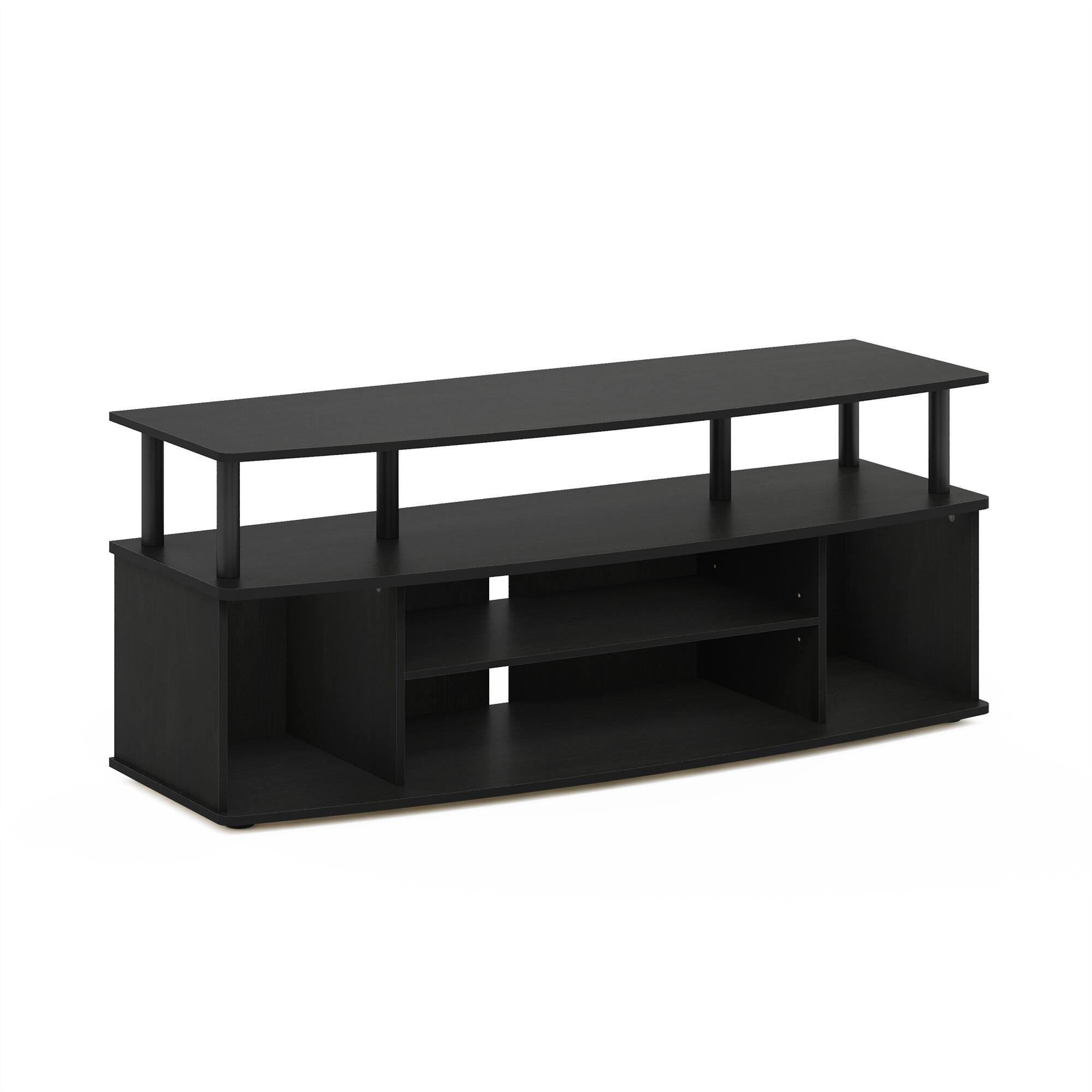 Front. Furinno - JAYA Large Entertainment Center Hold up to 55-IN TV - Blackwood.