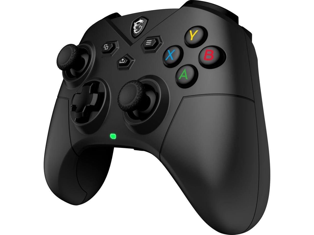 Alt View 1. MSI - MSI Force GC300 Wireless PC Game Controller, 2.4GHz, Bluetooth, USB-C - Black.