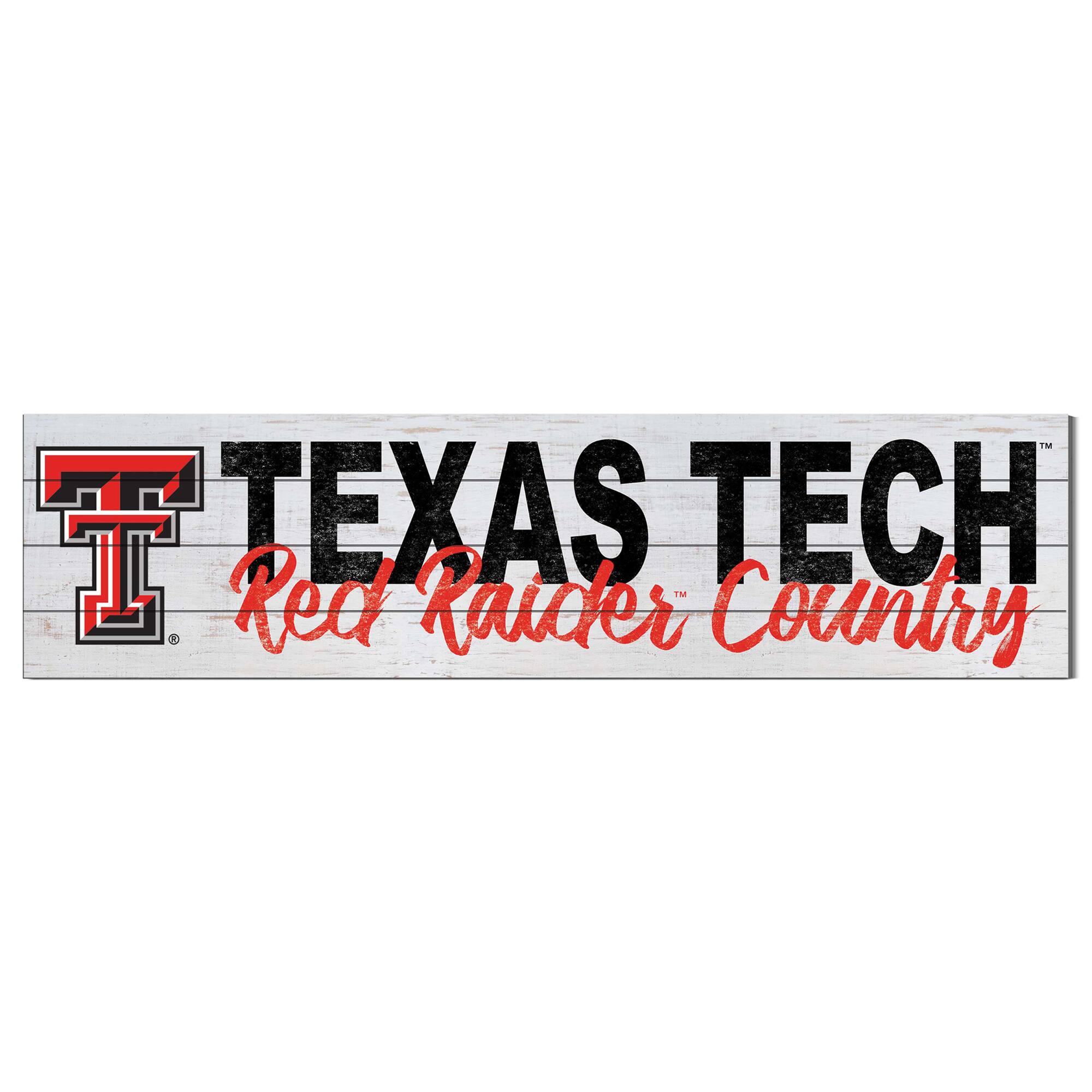 Texas Tech Red Raiders 40'' x 10'' Logo Sign