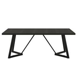 Kadyn - End Table,Dining Table, Living Room Table,70.8" Dining Table, Modern Rectangular Kitchen Table for 6-8 - Black