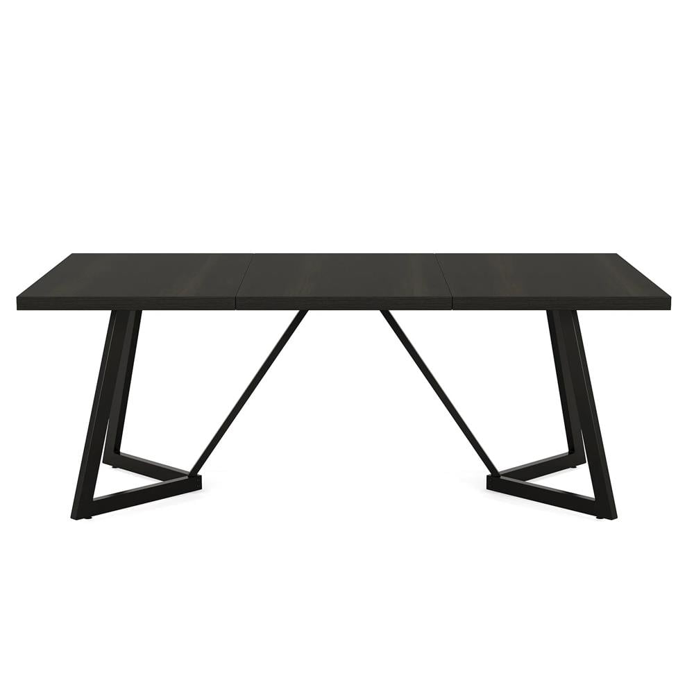 Front. Kadyn - Kadyn End Table,Dining Table, Living Room Table,70.8" Dining Table, Modern Rectangular Kitchen Table for 6-8,Black - Black.