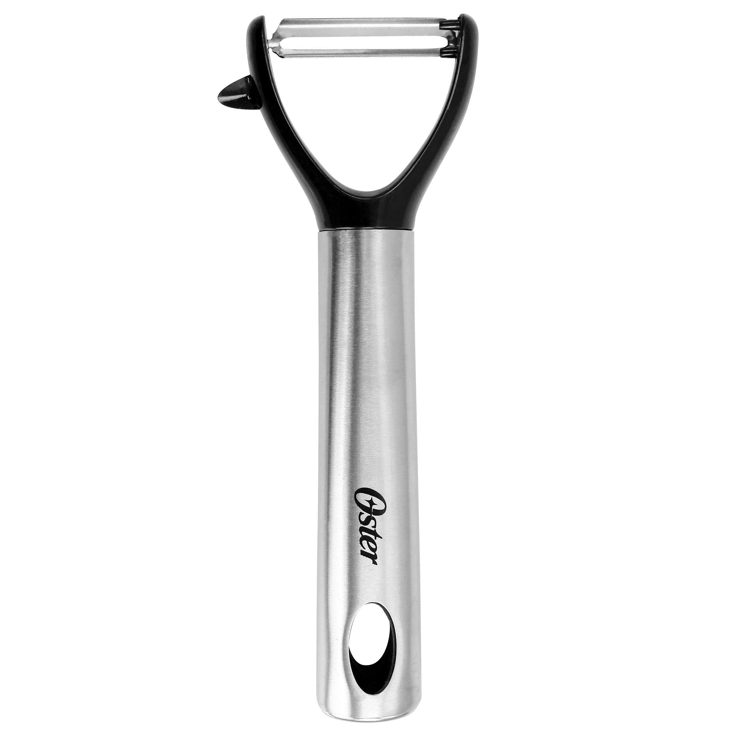 Front. Oster - Oster Baldwyn Kitchen Peeler with Stainless Steel Handle - Silver.