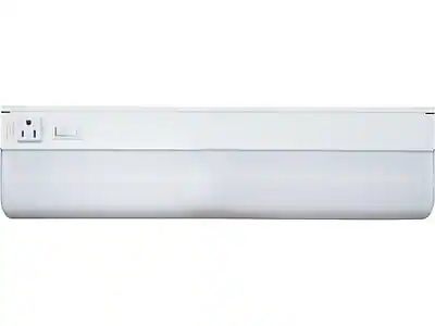 Front. Ledu - Fixtures Fluorescent Tube Strip Light, 18" - White.