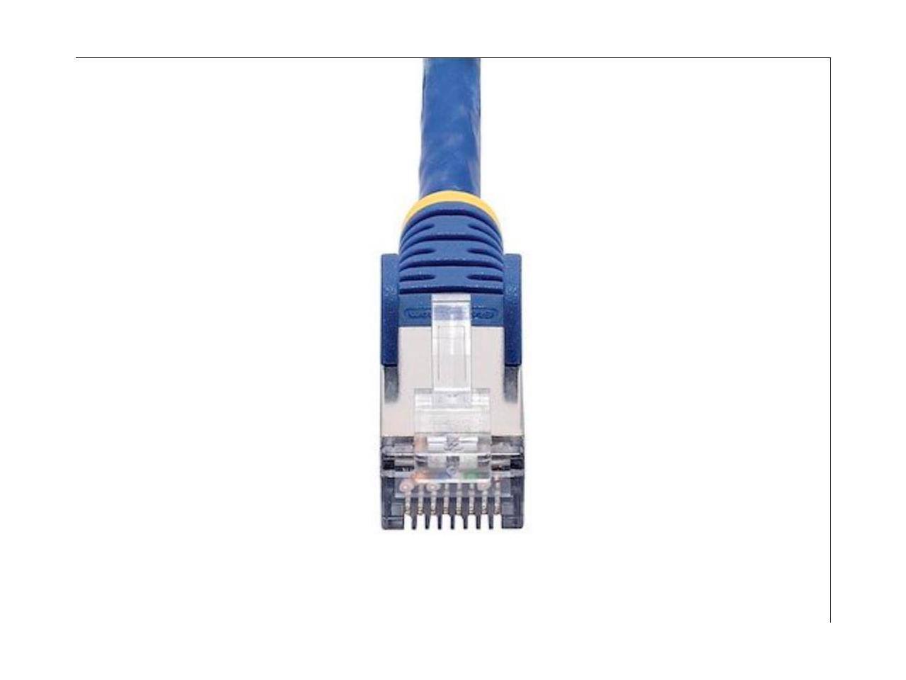 Alt View 2. StarTech.com - StarTech 1ft Blue CAT8 Cable, 25G/40G, 2000MHz, 100W PoE, Shielded Patch - NLBL-1F-CAT8-PATCH.