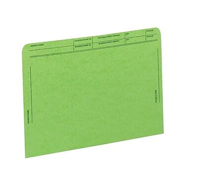 Front. Medical Arts Press - Medical Arts Press®  File Pocket, Letter Size, Green, 50/Box (59547GN) - Green.
