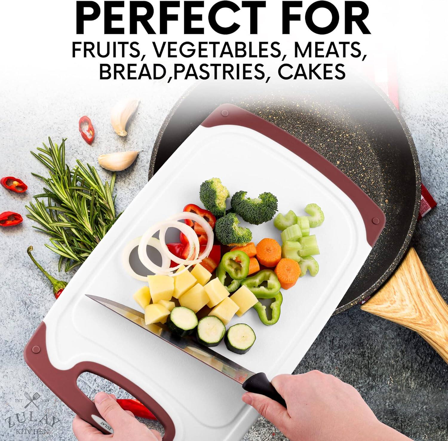 PERFECT FOR  
FRUITS, VEGETABLES, MEATS,  
BREAD, PASTRIES, CAKES