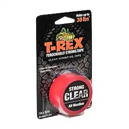 T-Rex - Strong and Mounting Tape, 1" x 60" - Clear