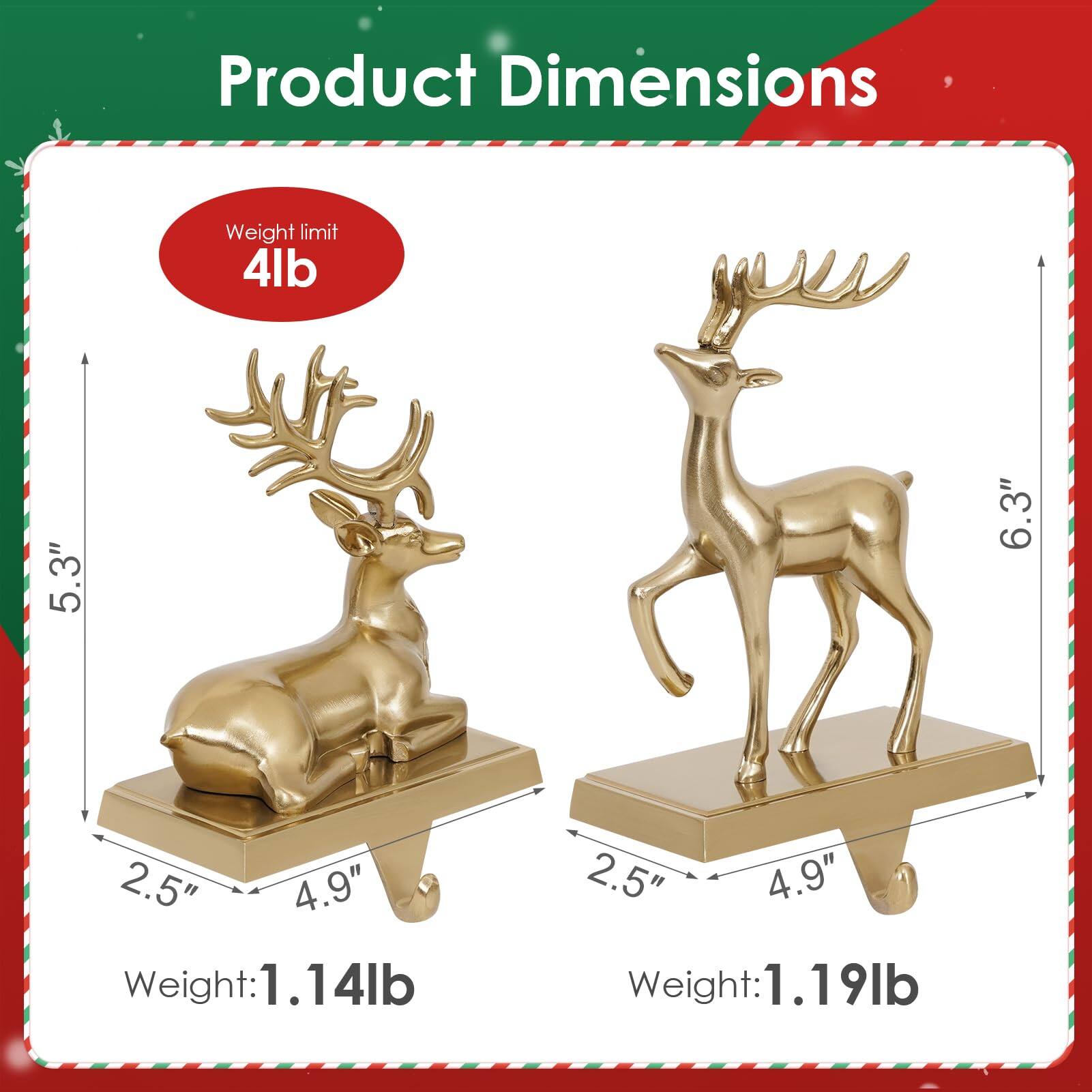 Product Dimensions

Weight limit: 4lb

- Dimensions: 5.3" x 2.5" x 4.9"
- Weight: 1.14lb

- Dimensions: 6.3" x 2.5" x 4.9"
- Weight: 1.19lb