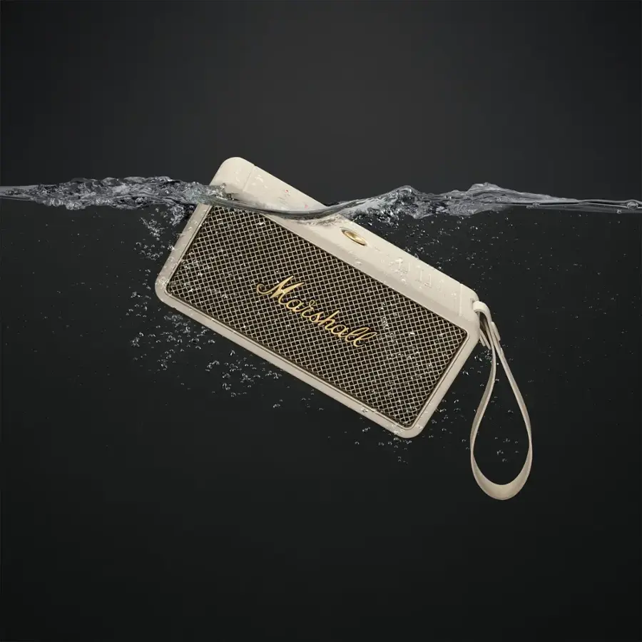 Alt View 18. Marshall - Middleton Portable Bluetooth Speaker - Cream.