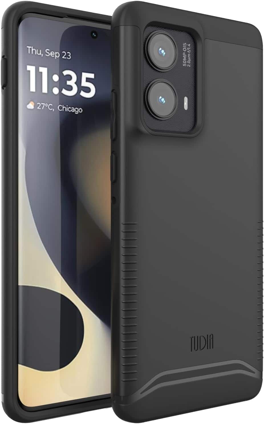 TUDIA - Merge for Motorola Edge 2024 Case 5G Drop tested - Matte Black