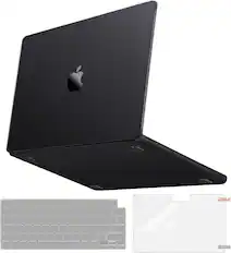Front. mosiso - 3-in-1 Kit Case for MacBook Pro 16 inch 2026-2021 A3429 A3428 A3403 A3186 A2991 A2780 A2485 - Space Black Clear.