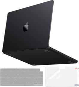 mosiso - 3-in-1 Kit Case for MacBook Pro 16 inch 2026-2021 A3429 A3428 A3403 A3186 A2991 A2780 A2485 - Space Black Clear