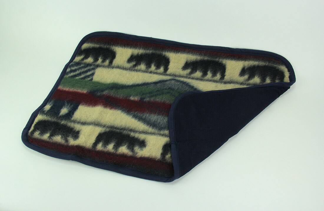 Alt View 2. Zeckos - Yuma Bear Wildlife Plush Fleece Standard Pillow Sham 27 x 21 Inches - Multicolored.