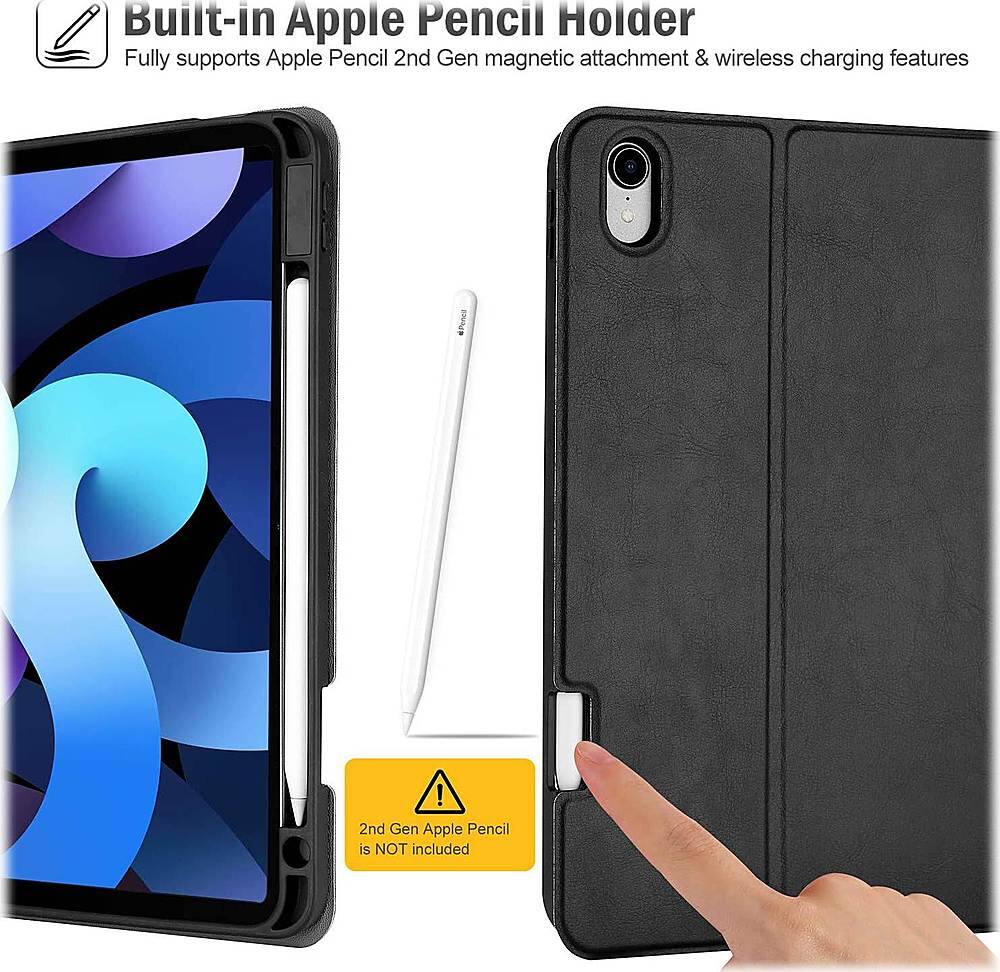 Alt View Zoom 12. SaharaCase - Keyboard Folio Case for Apple iPad Air 10.9" (4th Generation 2020 and 5th Generation 2022) - Black.