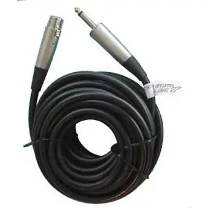 Front. Audio 2000s - Audio 2000s 25' (7.62m) 1/4" to XLR Female Speaker Cable, 14AWG.