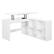 Alt View Zoom 12. OSP Home Furnishings - Waverly 47.75" Wide Sit-To-Stand L-Desk - White.