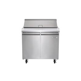Magic Chef - Commercial 7.6 cu. ft. Sandwich/Salad Prep Table Refrigerator - Stainless Steel
