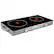 Alt View 6. MegaChef - MegaChef Ceramic Infrared Double Electric Cooktop - Silver.
